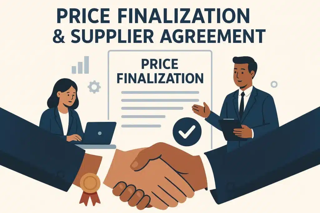 Green Sourcing assisting client with price finalization and drafting supplier purchase agreement after securing competitive price