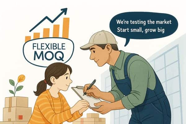 Small business owner discussing options with agent