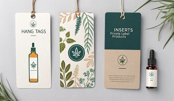Customized hang tags and inserts for product personalization
