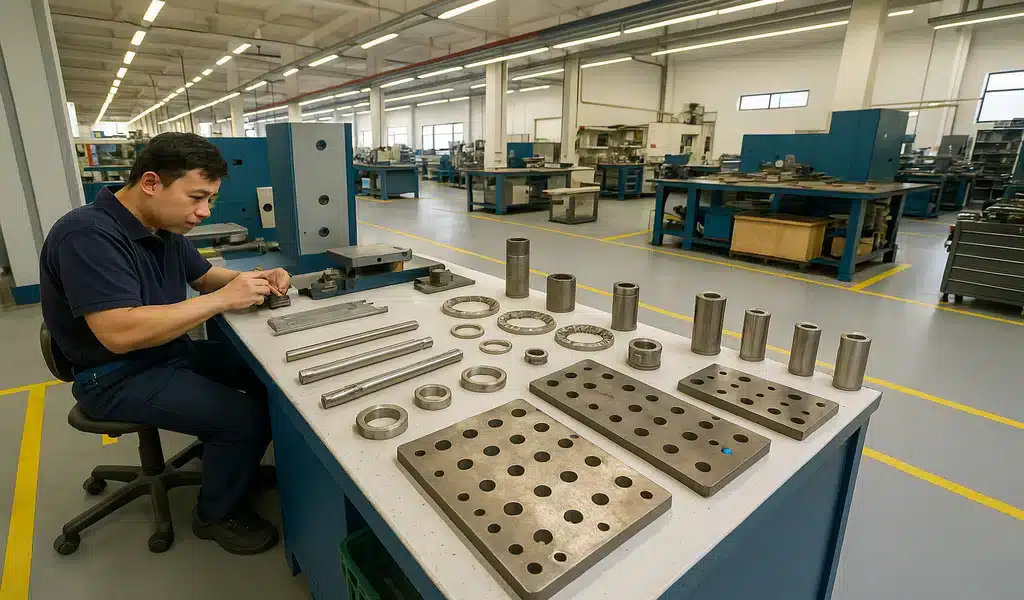 Green Sourcing connects businesses with vetted Chinese manufacturers producing customized hardware parts, like these precision metal components
