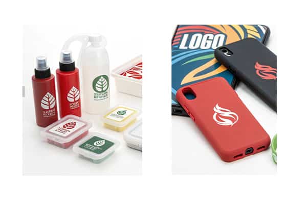 Green Sourcing silk screen printing for plastic/silicone & laser printing for wood, metal products