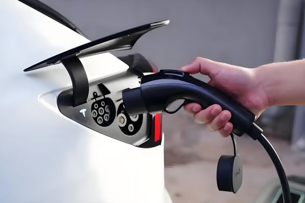 A dashboard camera, a tire pressure monitoring system, and an EV charger