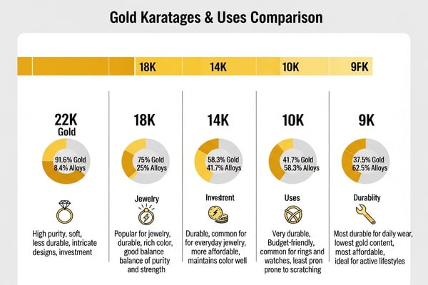 Understand Karat gold differences and learn how to verify authentic fine jewelry